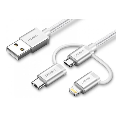 Product Καλώδιο USB Ugreen 3-in-1 USB2.0-A Multifunction base image