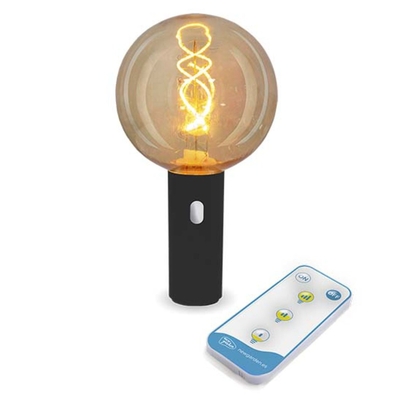 Product Διακοσμητικό Φωτιστικό NewGarden EDY BULB G125 Battery black base image
