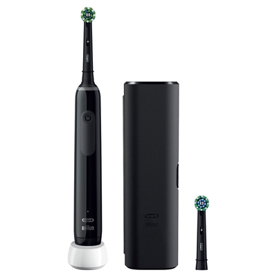 Product Ηλεκτρική Οδοντόβουρτσα Oral-B PRO 3 3500 Black Edition with travel case base image