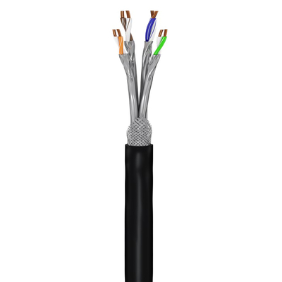 Product Καλώδιο Δικτύου Goobay 53867, CAT 7 S/FTP, Copper, 50m, μαύρο base image