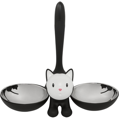 Product Ταΐστρα Alessi Cat Bowl Tigrito black AMMI09 B base image
