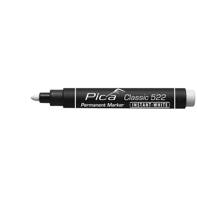 Product Μαρκαδόρος Pica Permanent INSTANT white, Bullet Tip, 1-4mm Retail base image