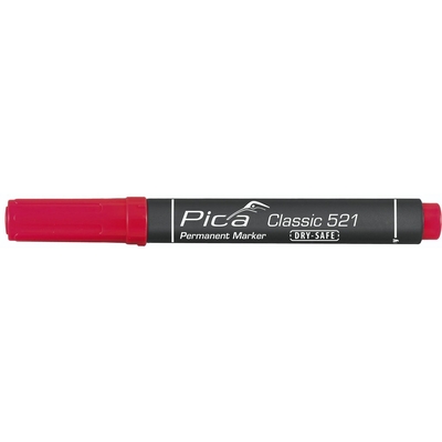Product Μαρκαδόρος Pica Permanentmarker 2-6mm, Wedge Tip, red / Retail Pack. base image