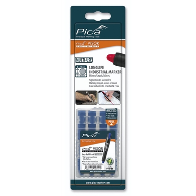 Product Ανταλλακτικά Μαρκαδόρων Pica VISOR permanent refills blue / SB base image