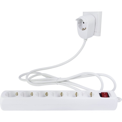 Product Πολύπριζο REV white 6+1-fold 2m Powersplit + switch base image