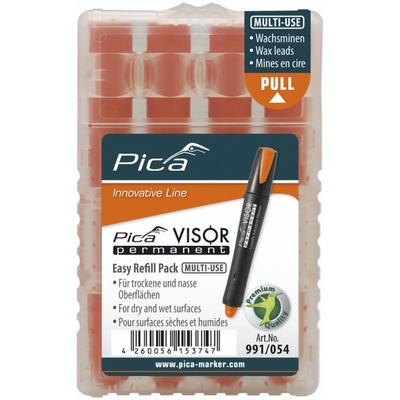 Product Ανταλλακτικά Μαρκαδόρων Pica VISOR permanent refills fluo-orange base image
