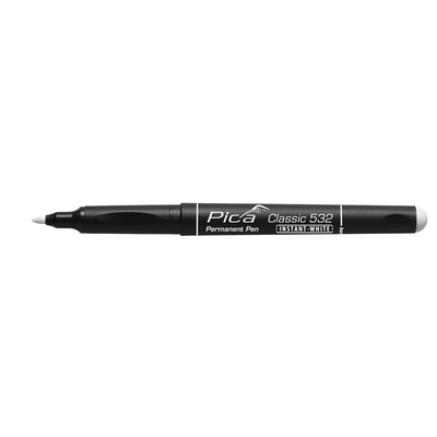 Product Μαρκαδόρος Pica Permanent INSTANT white, Bullet Tip, 1-2mm base image