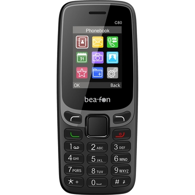 Product Κινητό Bea-Fon C80 black (Αγγλικό μενού) base image