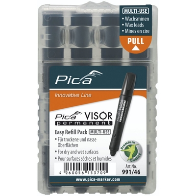 Product Ανταλλακτικά Μαρκαδόρων Pica VISOR permanent refills black base image