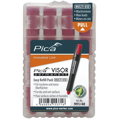 Product Ανταλλακτικά Μαρκαδόρων Pica VISOR permanent refills red base image