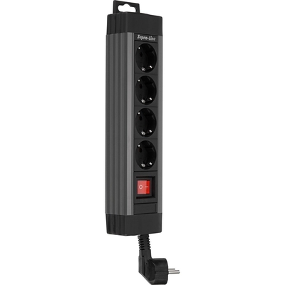 Product Πολύπριζο REV 4-fold 1,9m Supraline w. switch anthracite base image