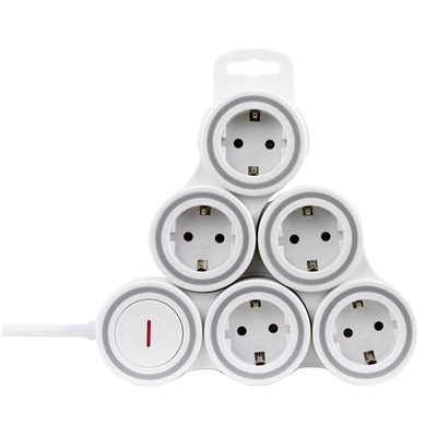 Product Πολύπριζο REV Supraflex white, 1,4m Extension 0015520115 base image