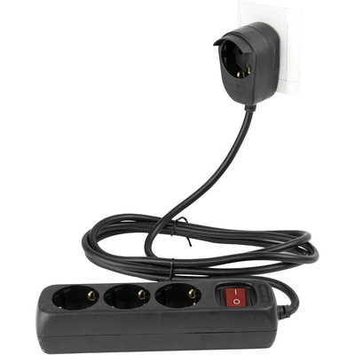 Product Πολύπριζο REV 3+1-fold 5m + switch black base image