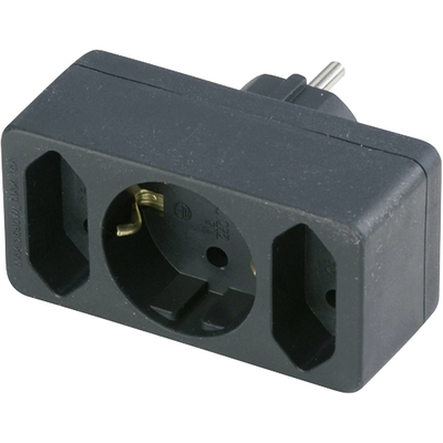 Product Ταφ REV transition plug 2-fold + 1 Safety contact black base image