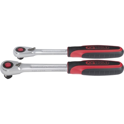 Product Καστάνια KS Tools SlimPOWER Reversible Set, 2-pcs 1/4 + 1/2 base image
