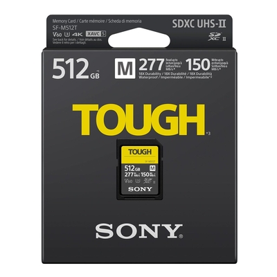 Product Κάρτα Μνήμης Sony SDXC M Tough series 512GB UHS-II Class 10 U3 V60 base image