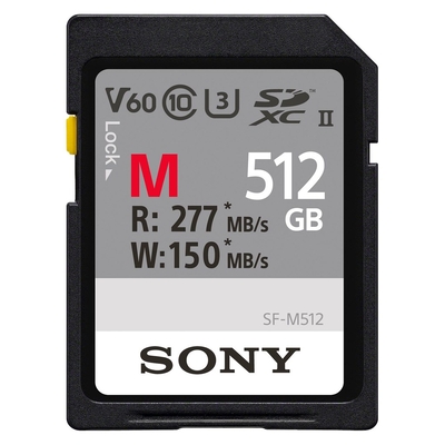 Product Κάρτα Μνήμης Sony SDXC M series 512GB UHS-II Class 10 U3 V60 base image