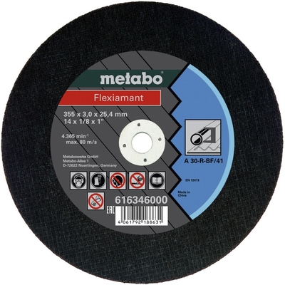 Product Δίσκος Κοπής Metabo Flexiamant 355x 3,0 x 25, 4 mm steel base image