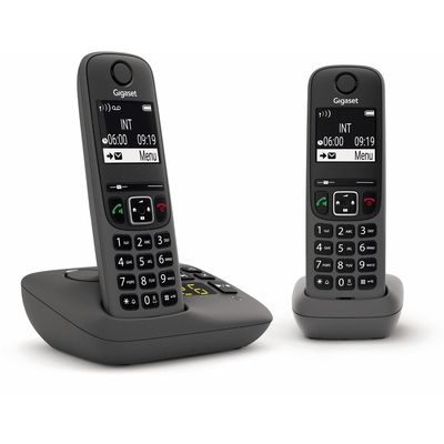 Product Ασύρματο Τηλέφωνο Gigaset AE690A Duo anthracite base image