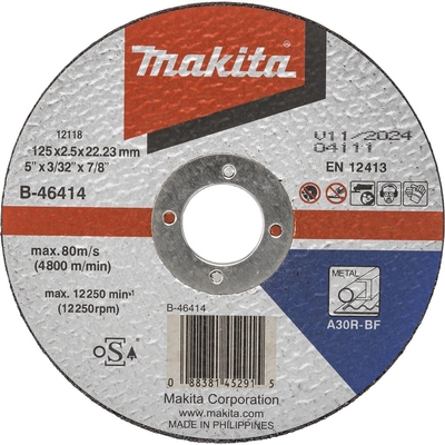 Product Δίσκος Κοπής Makita B-46414 125x2,5mm steel base image