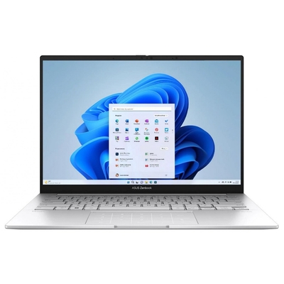 Product Laptop Asus ZenBook 14 OLED UX3405MA-PP174W - Ultra 5-125H, 14", 2,8k, 16GB, 1TB, W11H, Silver (90NB11R2-M00740) base image