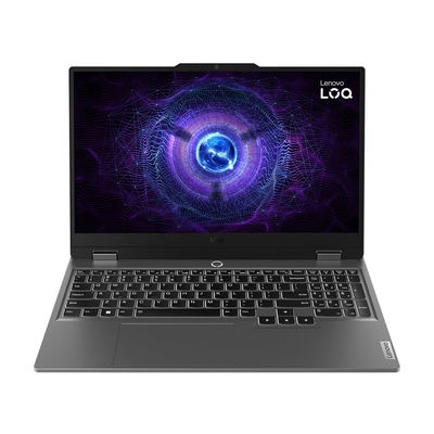 Product Laptop Lenovo LOQ IntelΒ Core i5 i5-12450HX 39.6 cm (15.6") Full HD 16 GB DDR5-SDRAM 1 TB SSD NVIDIA GeForce RTX 4060 Wi-Fi 6 (802.11ax) NoOS Grey (83GS007PPB) base image