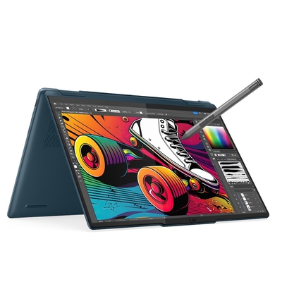 Product Laptop Lenovo Yoga 7 2-in-1 14IML9 Ultra 5 125H 14" 2.8K OLED 400nits Glossy 120Hz 16GB Soldered SSD1TB Intel Arc Graphics Win11 Tidal Teal (83DJ005GPB) base image
