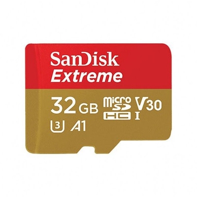 Product Κάρτα Μνήμης SanDisk Extreme microSDHC 32GB 100/60 MB/s V30 A1 U3 4K (SDSQXAF-032G-GN6MA) base image