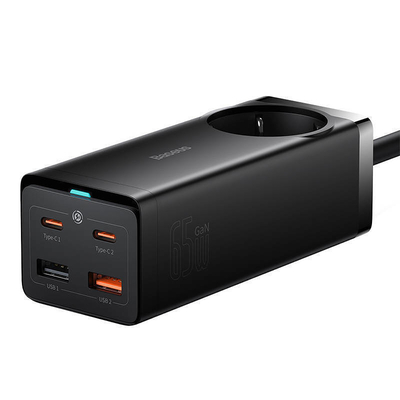 Product Φορτιστής Πρίζας Baseus GaN3 Pro charger / powerstrip 2xUSB + 2xUSB-C + AC, 65W base image