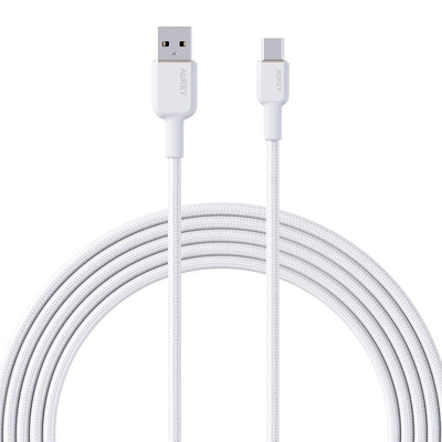 Product Καλώδιο USB Aukey CB-NAC1 USB-A to USB-C 1m (white) base image