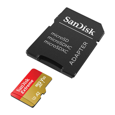Product Κάρτα Μνήμης SanDisk EXTREME microSDXC 128 GB 190/90 MB/s UHS-I U3 ActionCam (SDSQXAA-128G-GN6AA) base image