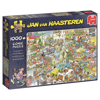 Product Puzzle Jumbo Jan van Haasteren The Holiday Fair 1000 (19051) base image