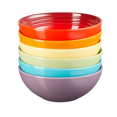 Product Μπωλ Le Creuset Signature Cereal Bowls Set of 6 Stoneware 16cm rainbow (79286168359006) base image