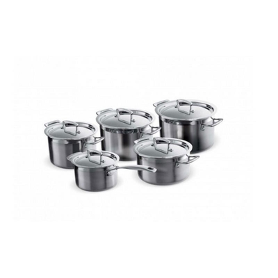 Product Σετ Κατσαρόλες Le Creuset 3-Ply five-piece fivepiece saucepan stainless steel (96209400001000) base image