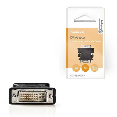 Product Αντάπτορας DVI-I Nedis Dual αρσ. - VGA θηλ. base image