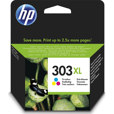 Product Μελάνι HP 303Xl High Yield Tri-Color En/Ru/Fr/Pl/Cz/Hu Ink base image