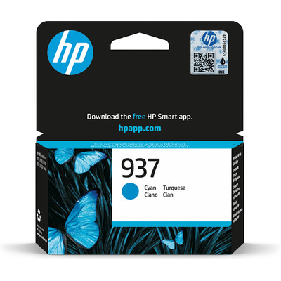 Product Μελάνι HP 937 Cyan Original Ink En/De/Pl/Cz base image