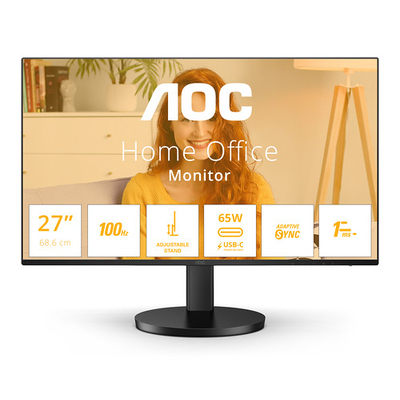 Product Monitor 27" AOC Q27B3Cf2 - Qhd Moni 2560X1440 100Hz base image