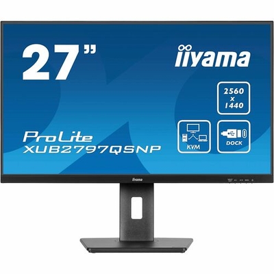 Product Monitor 27" Iiyama Xub2797Qsnp-B1 Ips-Panel Ips-Panel 2560X1440 15Cm Heig base image