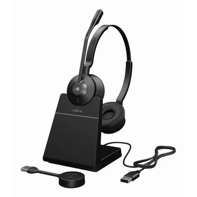 Product Headset VOIP GN Audio Jabra Engage 55 Se Ms Stereo Link400A Stand base image