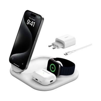 Product Ασύρματος Φορτιστής Belkin Boostcharge Qi2 Magnetic 3-In-1 Charging Station base image