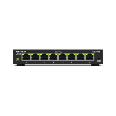 Product Network Switch Netgear Gs308E 8-Port Plus Unmanaged Plus Gigabit Ethernet base image