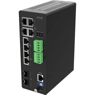 Product Διακόπτης Βιομηχανικού Τύπου AXIS D8208-R Industrial Poe++ S 8-Port Managed base image