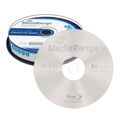 Product BD-R MediaRange XL 100GB 4x bedruckbar Disc im Jewelcase base image