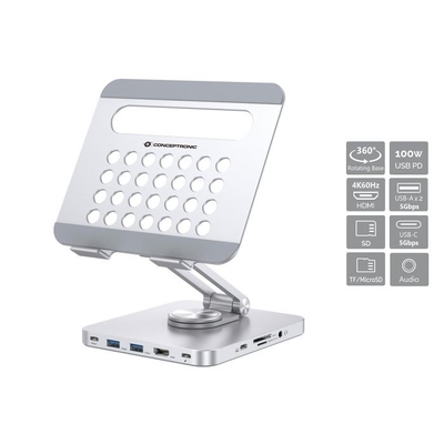 Product Docking Station Conceptronic inkl 8-in-1 Docking Station si base image