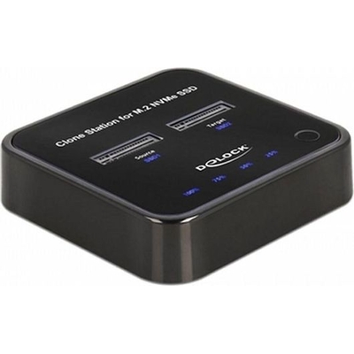 Product Docking Delock M.2 2x M.2 NVMe PCIe SSD Klon Funktion base image