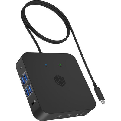 Product Docking Station IcyBox USB-C -> USB3.2/HDMI/3,5/LAN/ base image