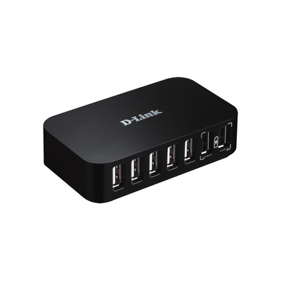 Product USB Hub D-Link DUB-H7 7-Port USB2 with Black base image