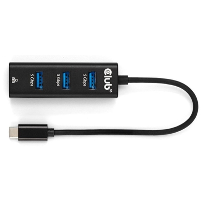 Product USB Hub Club 3D USB-USB Typ-C 3.2 > 3x USB Typ A 1Gbps base image