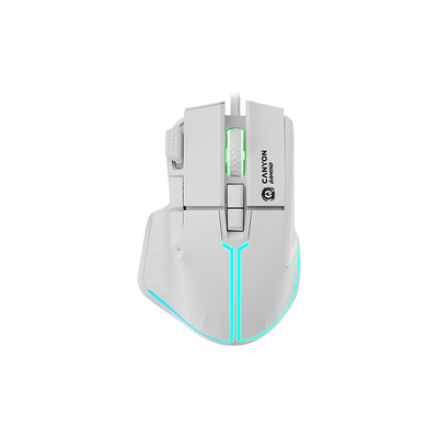 Product Ποντίκι Gaming Ενσύρματο Canyon Fortnax GM-636 20000 DPI/RGB/9 Keys wh base image
